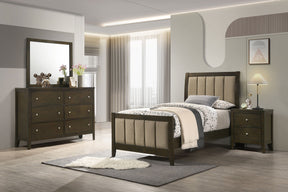 Wilkes 4-piece Twin Bedroom Set Dark Cocoa - sold by Home Elegance USA