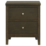 Wilkes 2-drawer Nightstand Bedside Table Dark Cocoa - Home Elegance USA