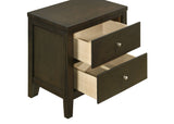 Wilkes 2-drawer Nightstand Bedside Table Dark Cocoa - Home Elegance USA