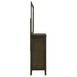 Wilkes 6-drawer Dresser and Mirror Dark Cocoa - Home Elegance USA