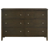 Wilkes 6-drawer Dresser Cabinet Dark Cocoa - Home Elegance USA