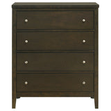 Wilkes 4-drawer Chest of Drawers Dark Cocoa - Home Elegance USA