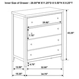 Wilkes 4-drawer Chest of Drawers Dark Cocoa - Home Elegance USA