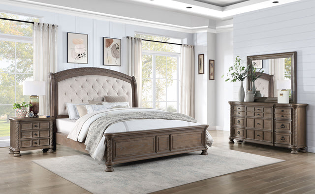 Eastern King Bed 4 Pc Set - Emmett 4-piece Eastern King Bedroom Set Walnut