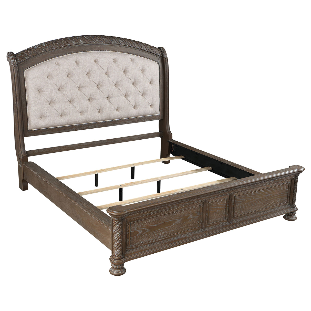 Eastern King Bed 4 Pc Set - Emmett 4-piece Eastern King Bedroom Set Walnut