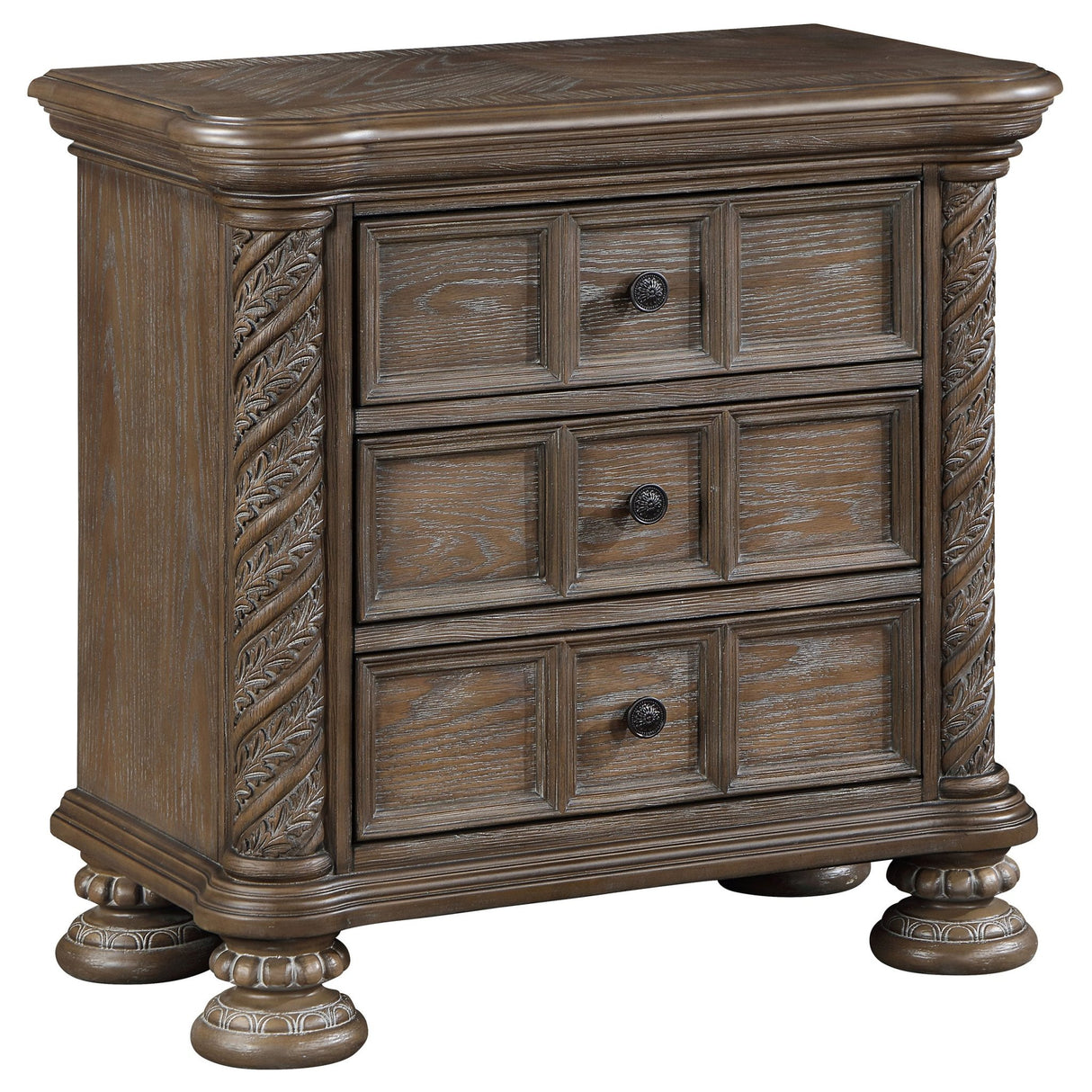 Nightstand - Emmett 3-drawer Nightstand Walnut