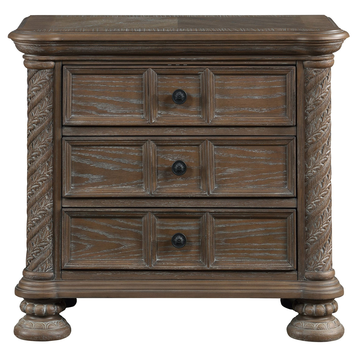 Nightstand - Emmett 3-drawer Nightstand Walnut