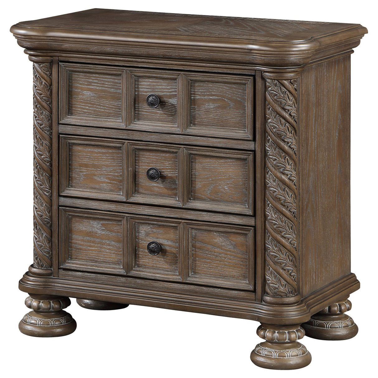 Nightstand - Emmett 3-drawer Nightstand Walnut