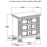 Nightstand - Emmett 3-drawer Nightstand Walnut