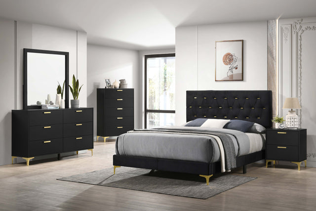 California King Bed 5 Pc Set - Kendall 5-piece California King Bedroom Set Black