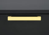 Dresser With Mirror - Kendall 6-drawer Dresser with Mirror Black and Gold