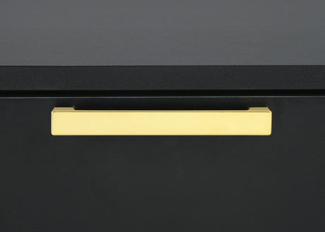 Dresser With Mirror - Kendall 6-drawer Dresser with Mirror Black and Gold