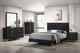 Dresser - Kendall 6-drawer Dresser Black and Gold