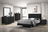 Chest - Kendall 5-drawer Chest Black and Gold