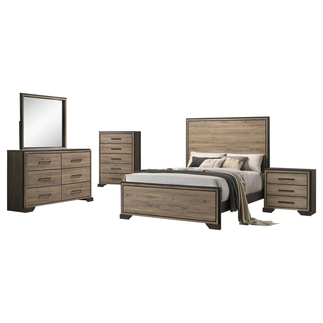 Baker 5 - piece Eastern King Bedroom Set Light Taupe | Coaster | Home Elegance USA