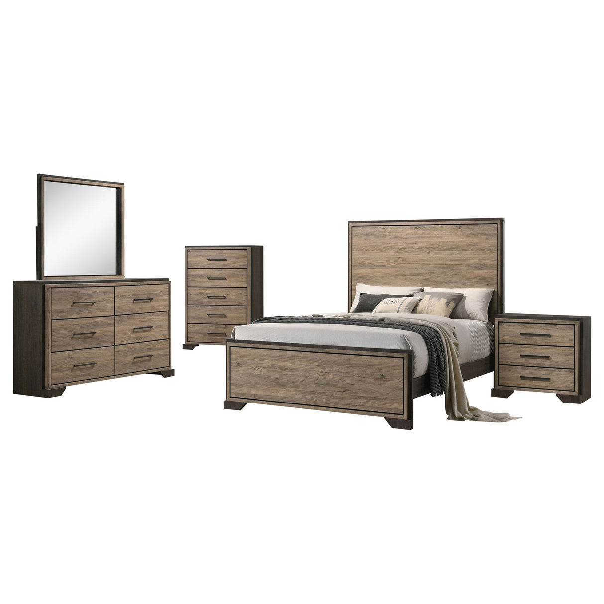 Baker 5 - piece California King Bedroom Set Light Taupe | Coaster | Home Elegance USA