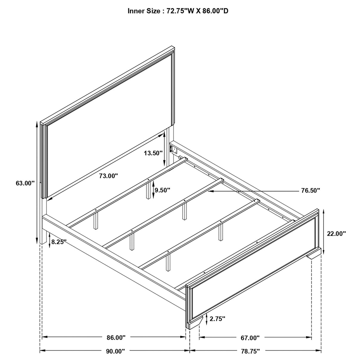 Baker Wood California King Panel Bed Light Taupe | Coaster - 224461KW - Home Elegance USA - 7