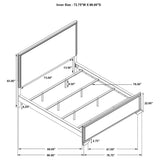 Baker Wood California King Panel Bed Light Taupe | Coaster - 224461KW - Home Elegance USA - 7