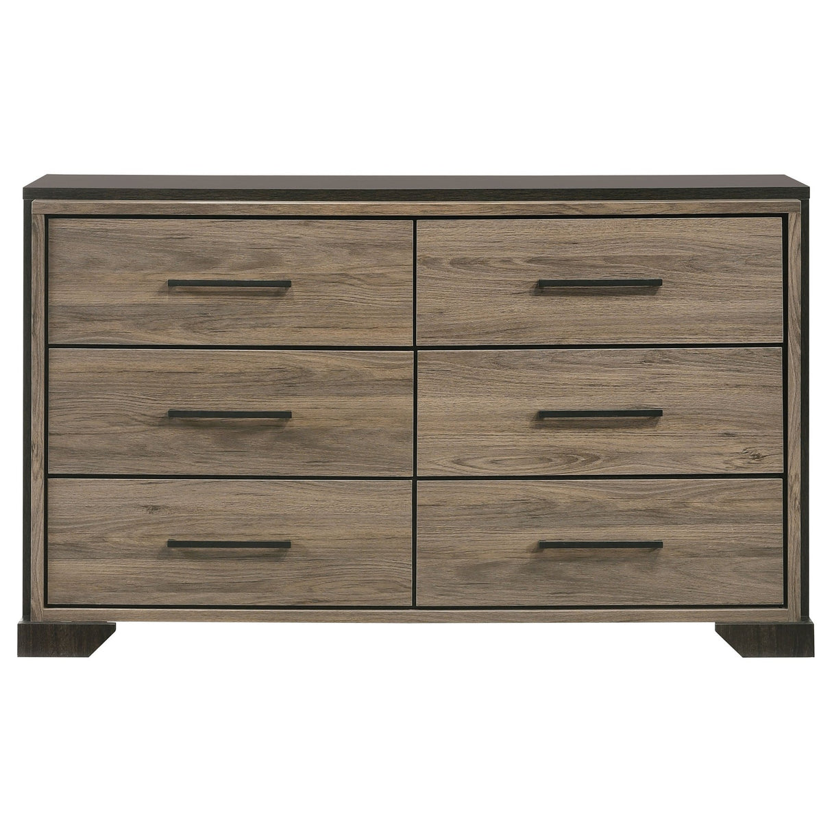 Baker 6 - drawer Dresser Brown and Light Taupe | Coaster | Home Elegance USA