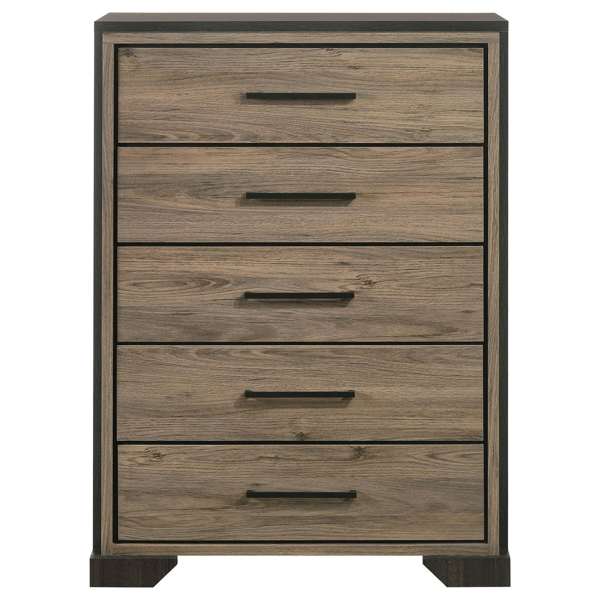 Baker 5 - drawer Chest Brown and Light Taupe | Coaster - 224465 - Home Elegance USA - 3