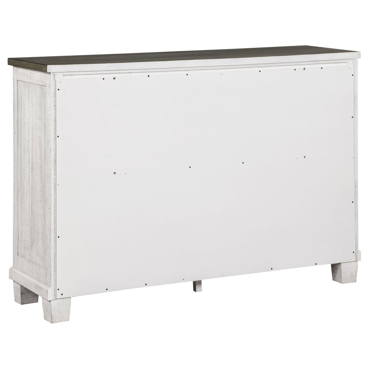 Dresser - Lilith 7-drawer Dresser Distressed Grey and White