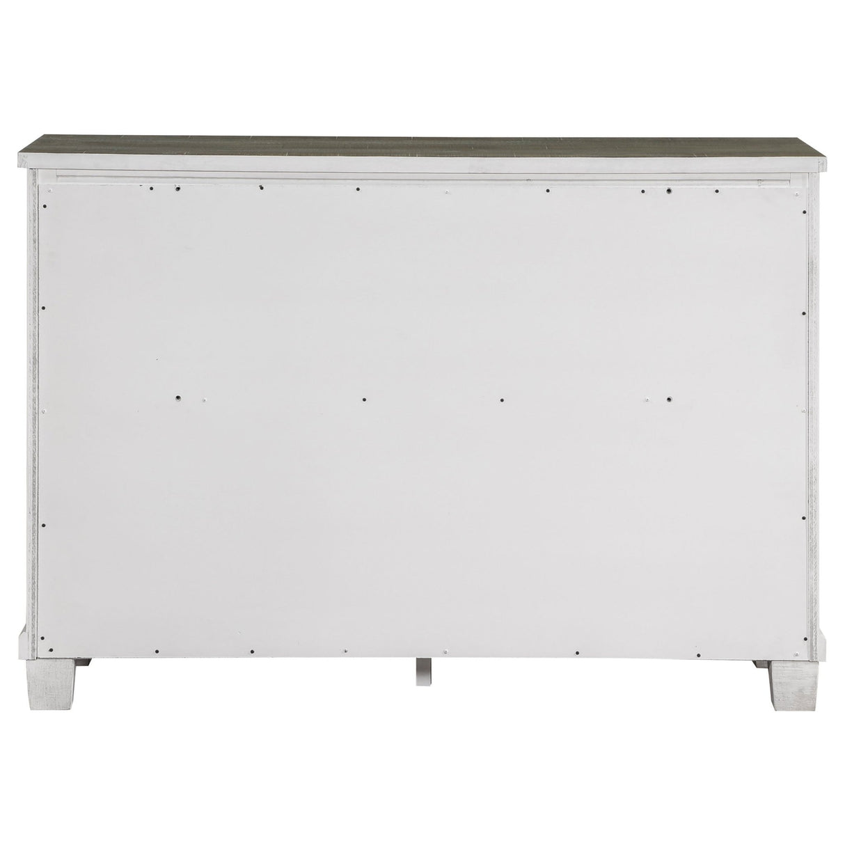 Dresser - Lilith 7-drawer Dresser Distressed Grey and White