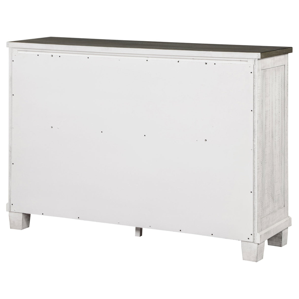 Dresser - Lilith 7-drawer Dresser Distressed Grey and White