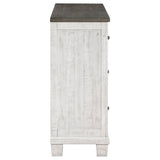 Dresser - Lilith 7-drawer Dresser Distressed Grey and White