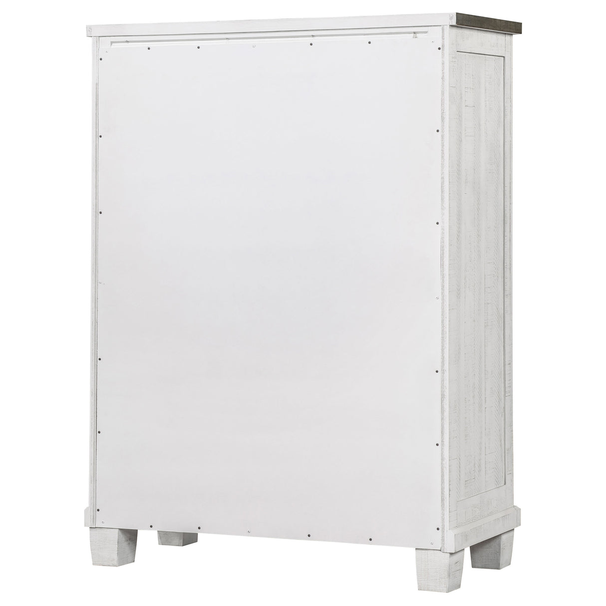 Chest - Lilith 5-drawer Chest Distressed Grey and White