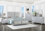 Eastern King Bed 5 Pc Set - Larue 5-piece Eastern King Bedroom Set Silver