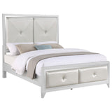 Queen Bed - Larue Wood Queen Panel Bed Silver