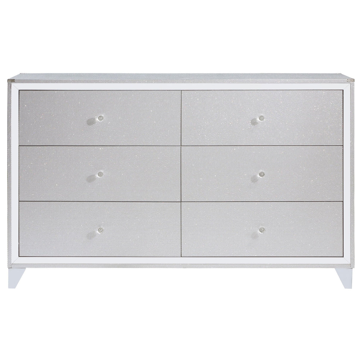 Dresser - Larue 6-drawer Dresser Silver