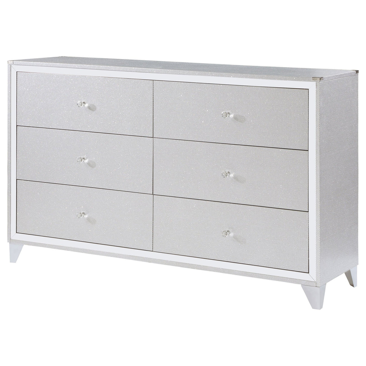 Dresser - Larue 6-drawer Dresser Silver