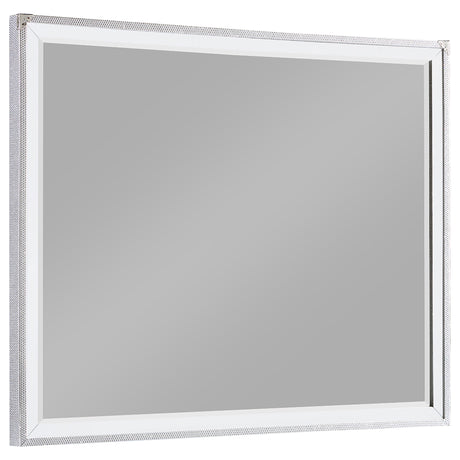 Dresser Mirror - Larue Rectangular Dresser Mirror Silver