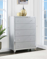 Chest - Larue 5-drawer Chest Silver