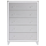 Chest - Larue 5-drawer Chest Silver