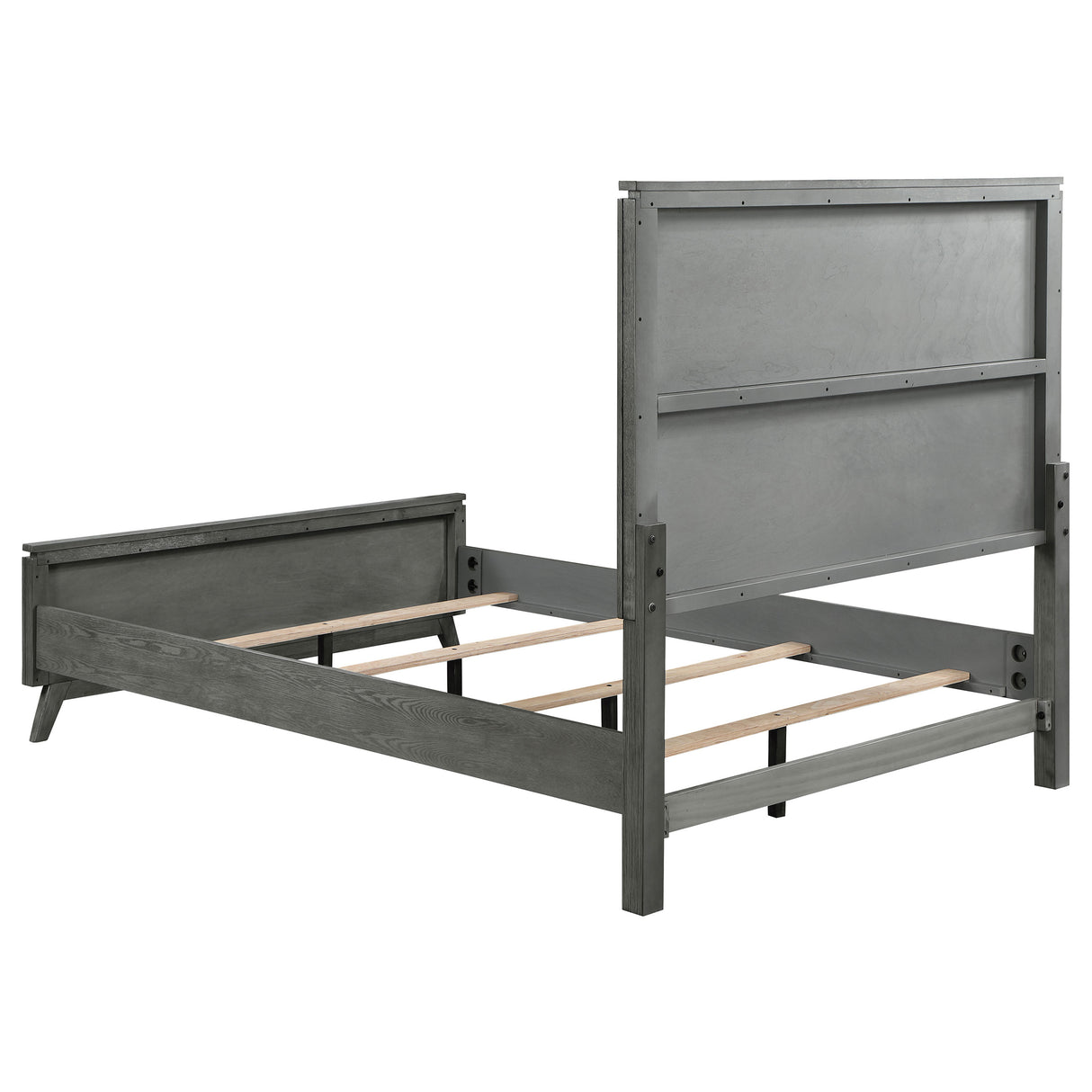 California King Bed - Nathan Wood California King Panel Bed Grey