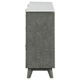 Dresser - Nathan 6-drawer Dresser White Marble and Grey