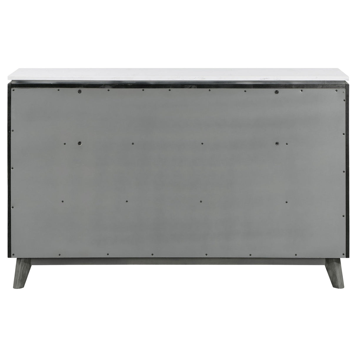 Dresser - Nathan 6-drawer Dresser White Marble and Grey