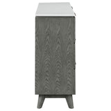 Dresser - Nathan 6-drawer Dresser White Marble and Grey