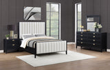 Brookmead 4-piece Upholstered Eastern King Bedroom Set Black - sold by Home Elegance USA