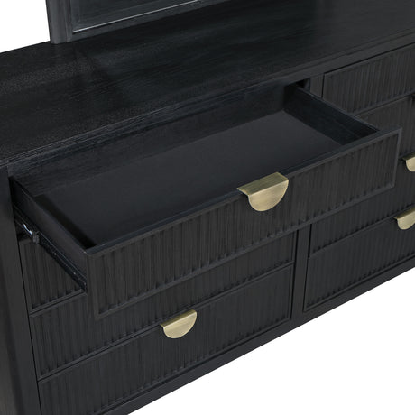 Brookmead 4-piece Upholstered Eastern King Bedroom Set Black - sold by Home Elegance USA