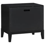 Brookmead 4‑Piece Queen Bedroom Set in Black with Ivory Upholstery & Gold Accents | Coaster - sold by Home Elegance USA