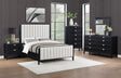 Brookmead 5-piece Upholstered Queen Bedroom Set Black - sold by Home Elegance USA