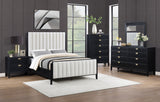 Brookmead 5-piece Upholstered Queen Bedroom Set Black - sold by Home Elegance USA
