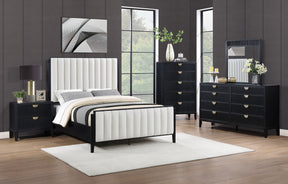 Brookmead 5-piece Upholstered Queen Bedroom Set Black - sold by Home Elegance USA
