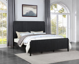 Brookmead Wood Eastern King Panel Bed Black | Coaster - 224711KE - Home Elegance USA - 2