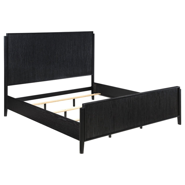 Brookmead Wood Eastern King Panel Bed Black | Coaster | Home Elegance USA