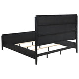 Brookmead Wood Eastern King Panel Bed Black | Coaster - 224711KE - Home Elegance USA - 4