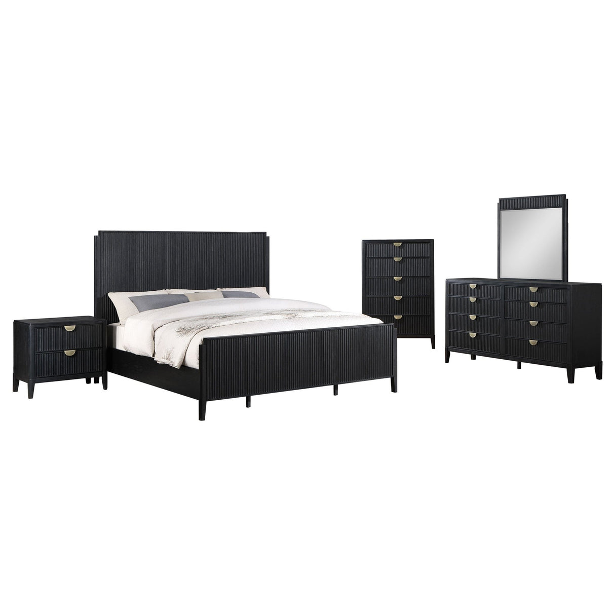 Brookmead 5 - piece California King Bedroom Set Black | Coaster | Home Elegance USA